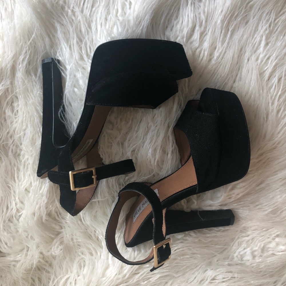Steve Madden Velvet Platform Heels